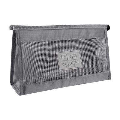 Necessaire Com Tela Jacki Design Cinza