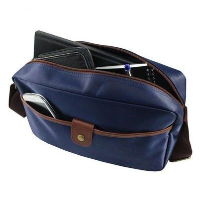Bolsa Transversal For Men Jacki Design Azul - Marrom