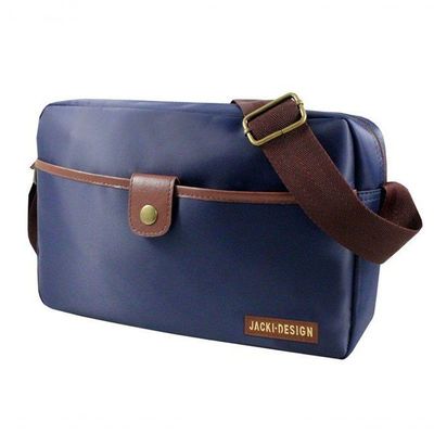 Bolsa Transversal For Men Jacki Design Azul - Marrom