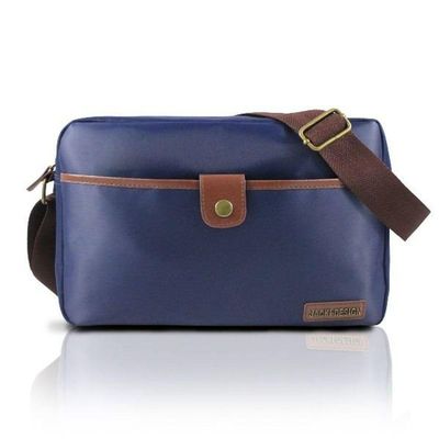 Bolsa Transversal For Men Jacki Design Azul - Marrom