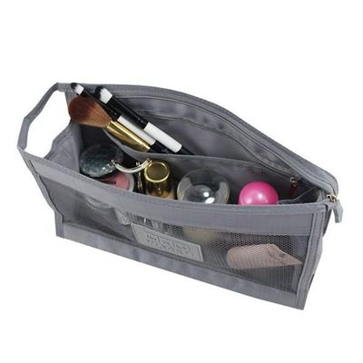 Necessaire Com Tela Jacki Design Cinza