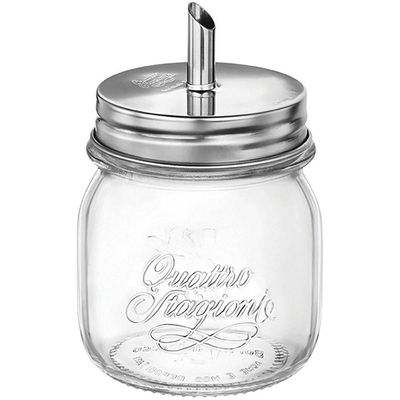Bormioli Rocco Qstagioni Açucareiro 10X9X9Cm 250Ml Vidro Transp Tampa Inox