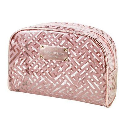Necessaire Retangular Diamantes Jacki Design Rosa