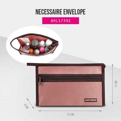 Kit De 6 Peças Necessaire Envelope Essencial-lembrancinha Rosa
