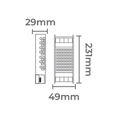 Fonte De Alimentação Chaveada Nordecor Dimerizável 24v 4,17a / 100w 220v Unica 7079