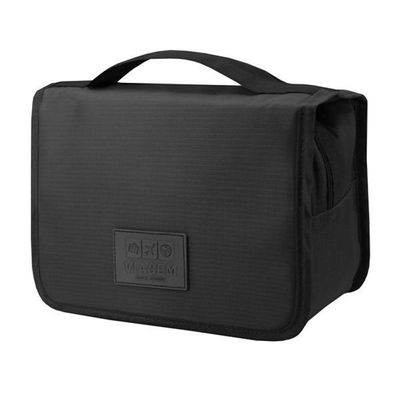 Necessaire Com Gancho Para Viagem Estampa Lisa Jacki Design Preto