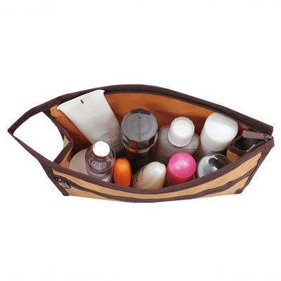 Necessaire Envelope Lisa Essencial Iii Jacki Design Marrom Amarelado
