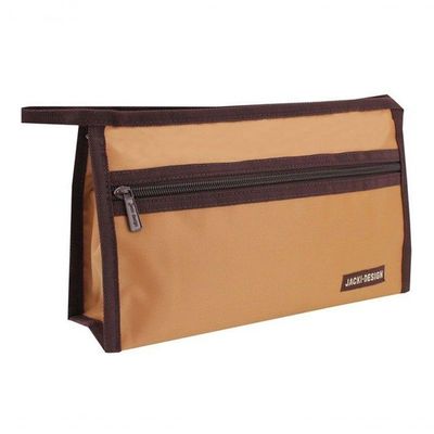 Necessaire Envelope Lisa Essencial Iii Jacki Design Marrom Amarelado