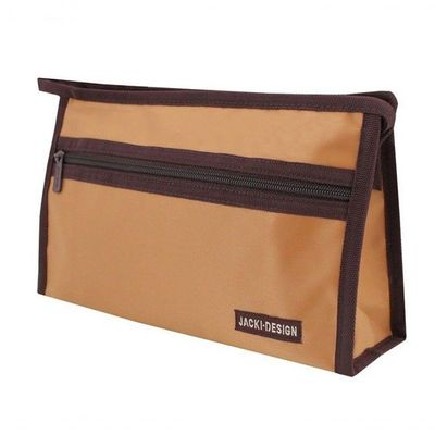 Necessaire Envelope Lisa Essencial Iii Jacki Design Marrom Amarelado