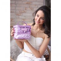 Kit De Necessaire Com 4 Pçs Glitz Jacki Design Roxo