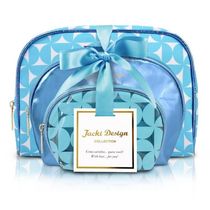Kit De Necessaire Com 3 Pçs Glitz Jacki Design Azul
