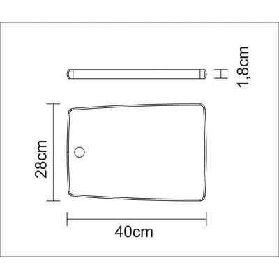 Fsc Tábua Retangular Tramontina Kitchen Em Madeira Teca 40x27 Cm