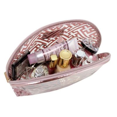 Necessaire Meia Lua Diamantes Jacki Design Rosa
