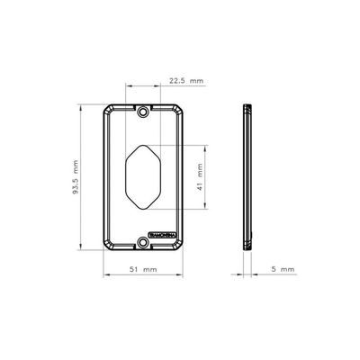 Tampa Para Condulete 1/2" E 3/4" 1 Posto Vertical Tramontina