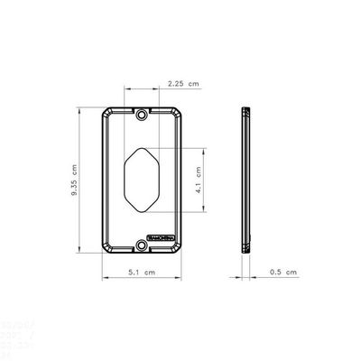 Tampa Para Condulete 1/2" E 3/4" 1 Posto Vertical Tramontina
