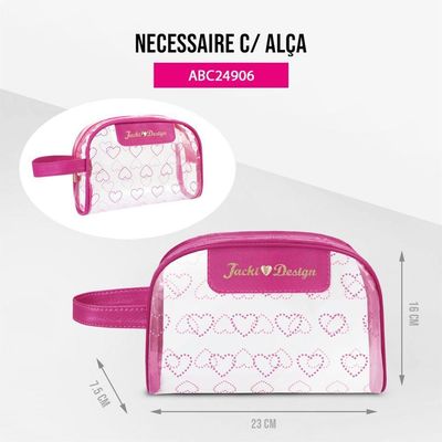 Necessaire Com Alça Jacki Design - Love Pink