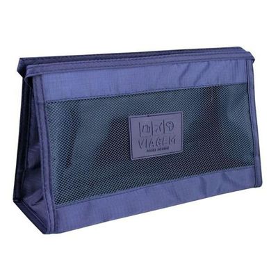 Necessaire Com Tela Jacki Design Azul Escuro