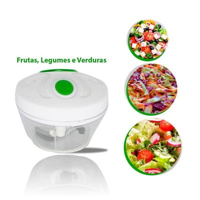 Processador De Alimentos Inox Afiado Triturador Prático Manual P