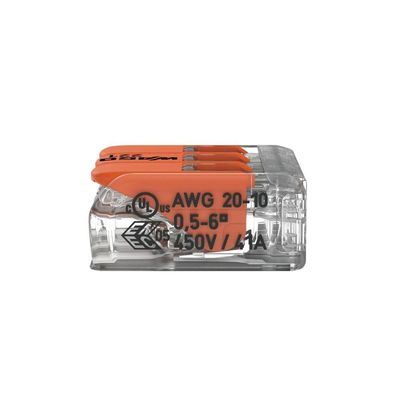3 Conectores Automático 221-613 Até 6,0mm 3 Polos 41a - Wago