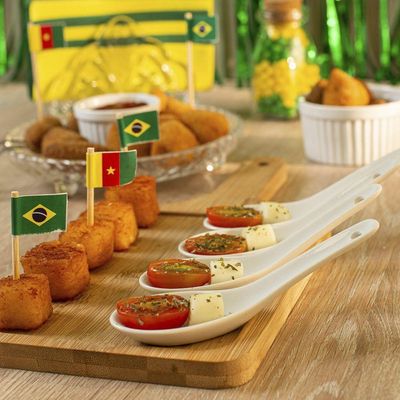 Tábua De Bambu Para Servir 50cm Retangular