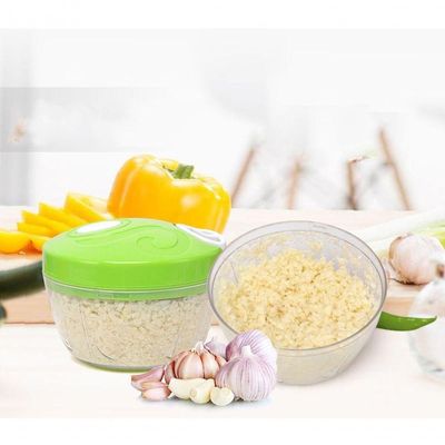 Mini Processador E Triturador De Alimentos Manual Monaliza Verde