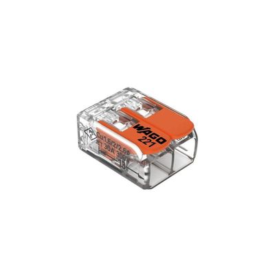 30 Conectores Automáticos Até 6,0mm 2 Polos 41a 221-612 - Wago