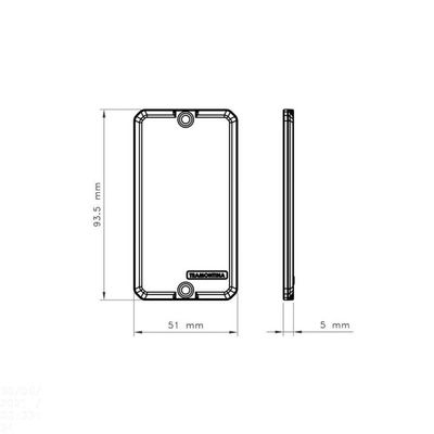 Tampa Cega Para Condulete 1/2" E 3/4" Com Pintura Eletrostática A Pó Na Cor Cinza Munsell N 6.5