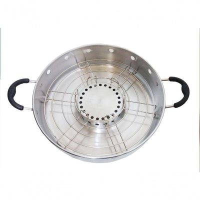 Churrasqueira Grill Para Boca De Fogão Com Tampa De Vidro