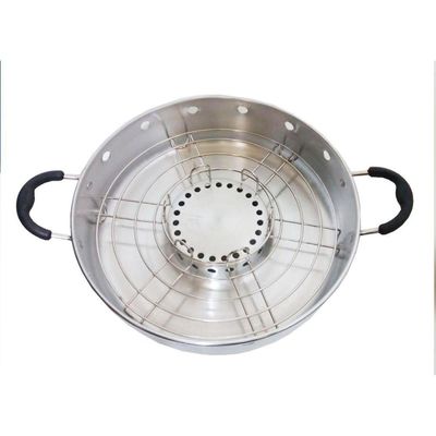 Churrasqueira Grill Para Boca De Fogão Com Tampa De Vidro