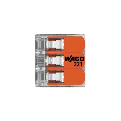 12 Conectores Automático 221-613 Até 6,0mm 3 Polos 41a - Wago