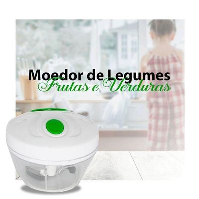 Triturador Cortador Alho Cebola Processador Alimentos Manual P