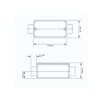 Condulete Fixo 1.1/2" Tipo "c" - Com Tampa / Sem Rosca / Sem Pintura Tramontina