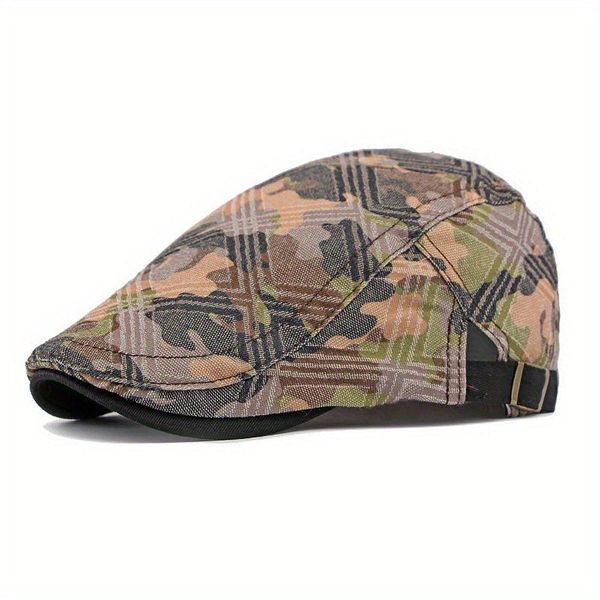 Boina De Camuflagem Inspirada Em Vintage , Algodão Respirável Bege