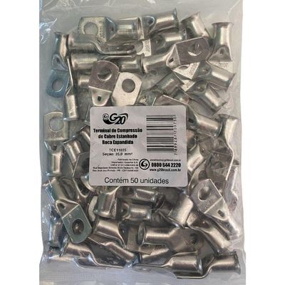 Terminal De Compressão Olhal Com Boca Expandida 35,0mm² - 50 Unidades