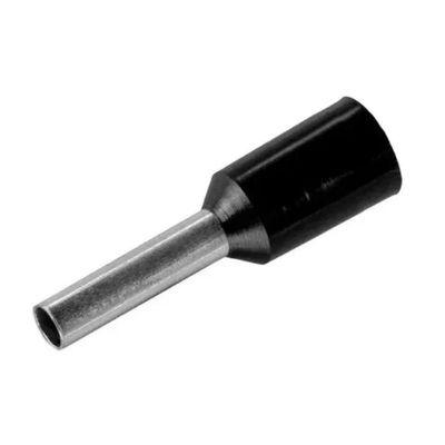 Terminal Pré-isolado Pino Tubular 1,5mm² - Preto - 50 Unidades