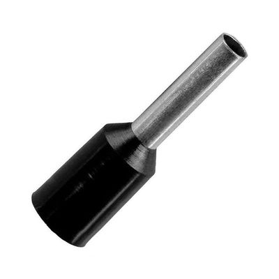 Terminal Pré-isolado Pino Tubular 1,5mm² - Preto - 50 Unidades