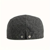 Boina De Outono Masculino Retro Ivy Estilo Gatsby Ajustável E Elegante Cinza
