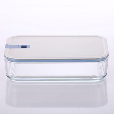 Pote De Vidro Hermético Retangular - Tampa Com Alavanca - 1600ml - Perfect Seal - Neoflam