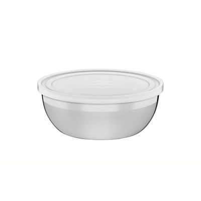 Pote Tramontina Freezinox Redondo em Aço Inox com Tampa Plástica 20 cm 2,2 L