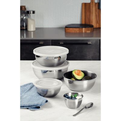 Pote Tramontina Freezinox Redondo em Aço Inox com Tampa Plástica 22 cm 2,9 L