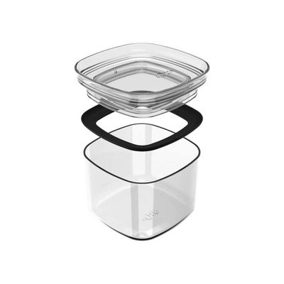 Conjunto De Potes Herméticos 450 Ml 4 Peças Block Modular Transparente Ou