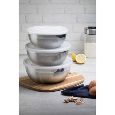 Pote Tramontina Freezinox Redondo em Aço Inox com Tampa Plástica 18 cm 1,6 L