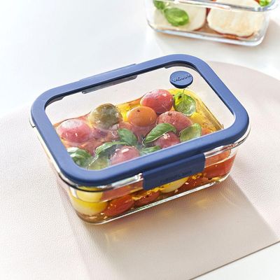 Pote De Vidro Hermético Retangular - Válvula Na Tampa De Vidro - 1200ml - Glacé Z - Neoflam