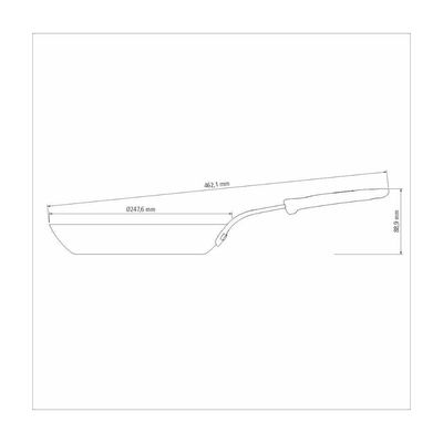 Frigideira Tramontina Profissional Em Ferro 24 Cm 1,3 L