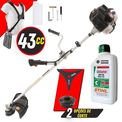 Roçadeira Com óleo Stihl 2t 43cc 1,7hp Kawashima Kw43-le