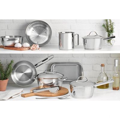 Panela Tramontina Allegra Em Aço Inox Com Fundo Triplo 16 Cm 1,5 L Tramontina