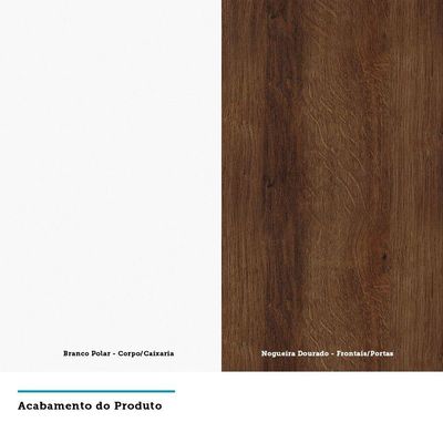 Balcão De Cozinha Sem Tampo 40cm 1 Porta Pérola Luciane Móveis
