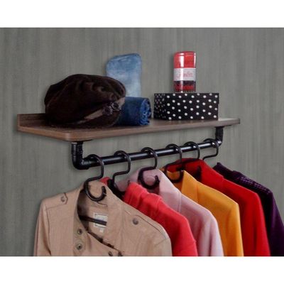 Cabideiro de Parede Suporte Roupas e Acessórios Versati Laca