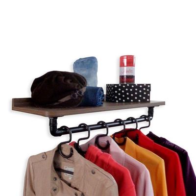 Cabideiro de Parede Suporte Roupas e Acessórios Versati Laca