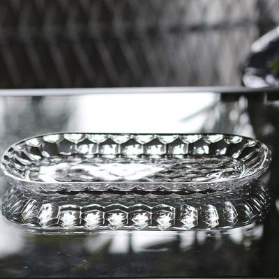 Travessa De Cristal Mini Bandeja Bublle Lyor 21×12,2 Cm
